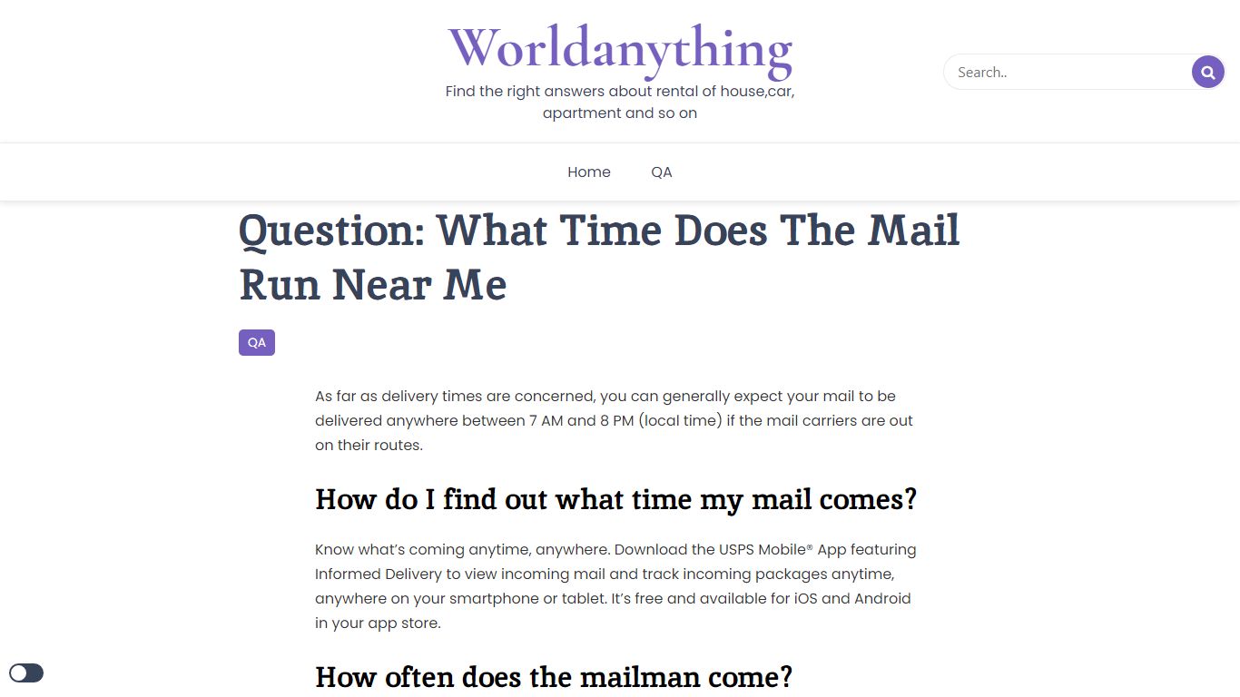 Question: What Time Does The Mail Run Near Me - Worldanything